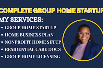 create a complete group home startup package