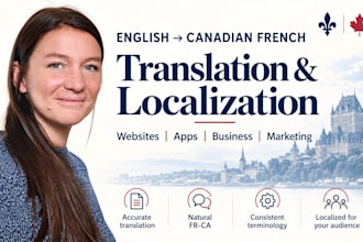 translate english to canadian french with localization