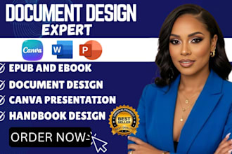 design ebooks handbooks document design canva presentations epub format document