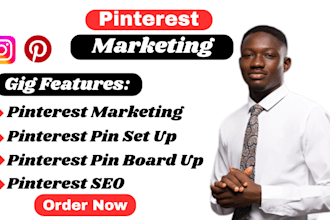be your pinterest marketing manager and SEO strategist for traffic, growth