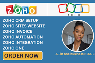 setup zoho crm zoho sites zoho books zoho campaigns zoho one automation expert