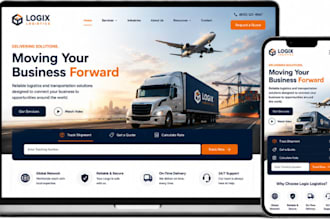 build moving company website logistic website trucking freight dispatch website