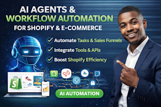 build ai agents n8n workflow automation for shopify ecommerce