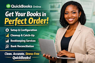 quickbooks setup, clean up, bookkeeping and reconciliation in quickbooks online