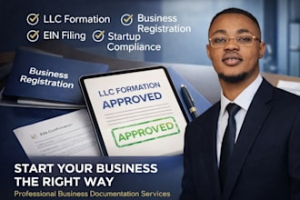 do llc formation, business registration, ein filing, startup compliance filings