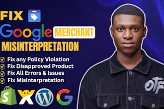 fix google merchant center suspension, errors and misrepresentation