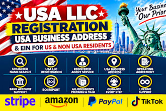 usa llc registration, ein number for us and non usa residents in any US states
