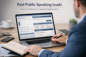 find paid public speaking leads and events opportunities for you