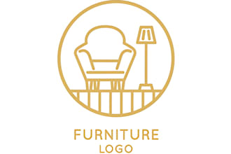 create a furniture, home decor, kitchen, interior logo