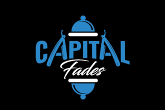 design outstanding salon, barbershop logo