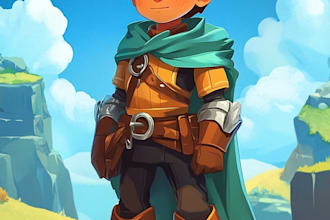 do 2d game character animations for you