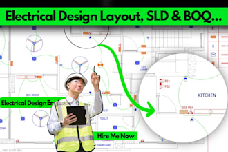 create autocad electrical drawings, electrical floor plan and sld