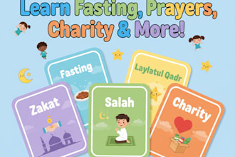 l design islamic ramadan flashcards for kids
