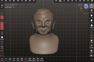 sculpt 3d characters and models for 3d printing