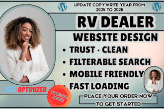 rv dealer, motorhome website, camper van, vehicle sales, car dealer website
