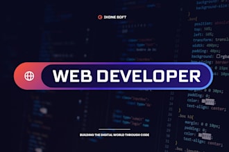 create custom websites, web application for your business or personal portfolio