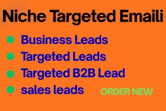 niche targeted email list on targeted topics and country