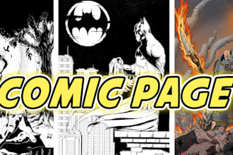 create the comic book pages based on your script