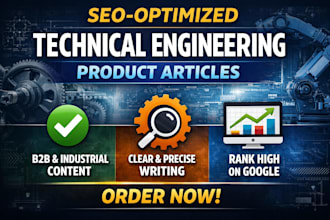 write SEO optimized technical engineering product article
