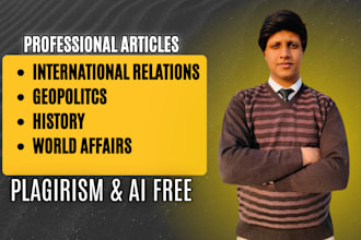 write international relations and political science