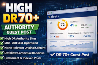 publish guest post on dr70, high dr guest post, dofollow guest posting