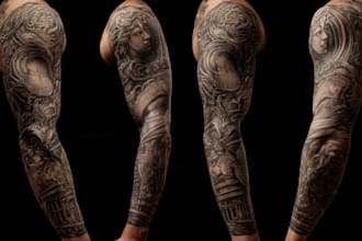 professionally design your sleeve tattoo