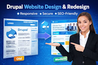 design or redesign a professional drupal website