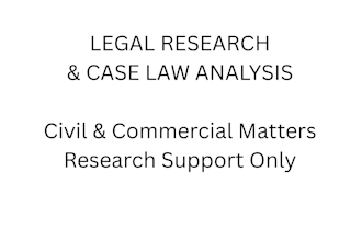 do legal research and case law analysis for court matters