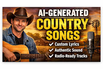 be your professional ai country music singer and songwriter