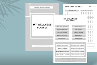do planner design or journal design or notebook design,cover
