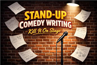 do professional comedy script writing for your stand up set