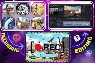 record and edit gameplay, trailers videos for your chosen games