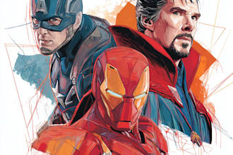 create top quality super hero character
