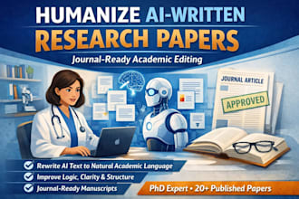 rewrite and edit ai written research to humanize
