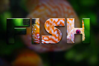create unique typography and creative text masking designs