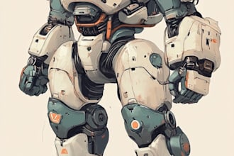 high quality robot, mecha concepts