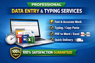 do accurate data entry, copy paste, and typing work