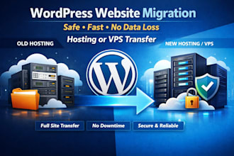 do wordpress website migration to new hosting or vps