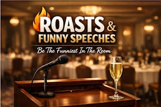 do comedy script writing for roasts funny speeches