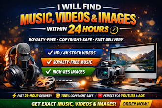 find music, videos and images within 24 hours