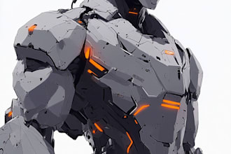 illustrate your mecha, robot and armored characters