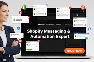 setup shopify messaging brevo pushowl omnisend sendwill pop convert website