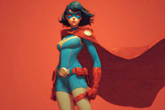 superhero character for comics