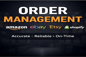 manage and process amazon, ebay, etsy, and shopify orders