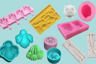 3d slip mold casting, injection mold design, resin chocolate mold, cast mold