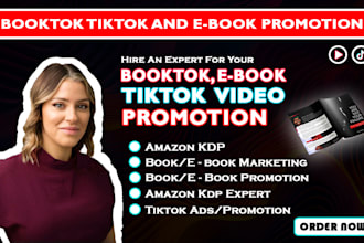 do viral book trailer tiktok booktok video ebook marketing amazon book promotion