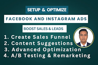 setup and manage facebook and instagram ads campaign as a meta ads expert