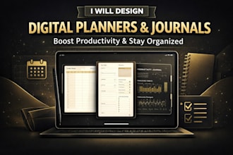 design digital planners and journals for productivity