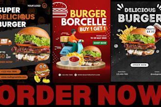 design a professional food poster for restaurants and cafes
