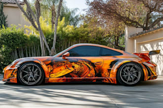 do car wrap, van wrap design vehicle wrap